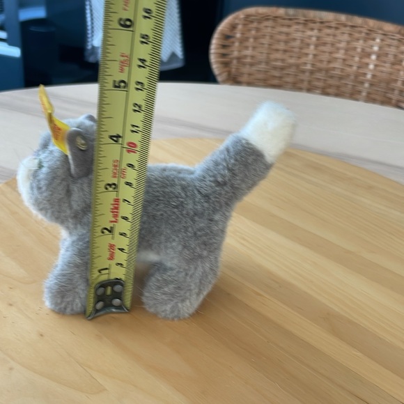 Vintage Steiff grey and white standing cat “Kitty”. - Picture 9 of 9